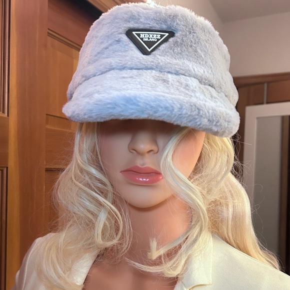 Fluffy Warm Faux Fur Sun Visor